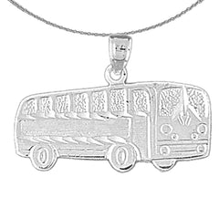 14K or 18K Gold Bus Pendant