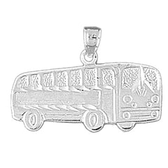 14K or 18K Gold Bus Pendant