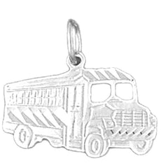 14K or 18K Gold Bus Pendant