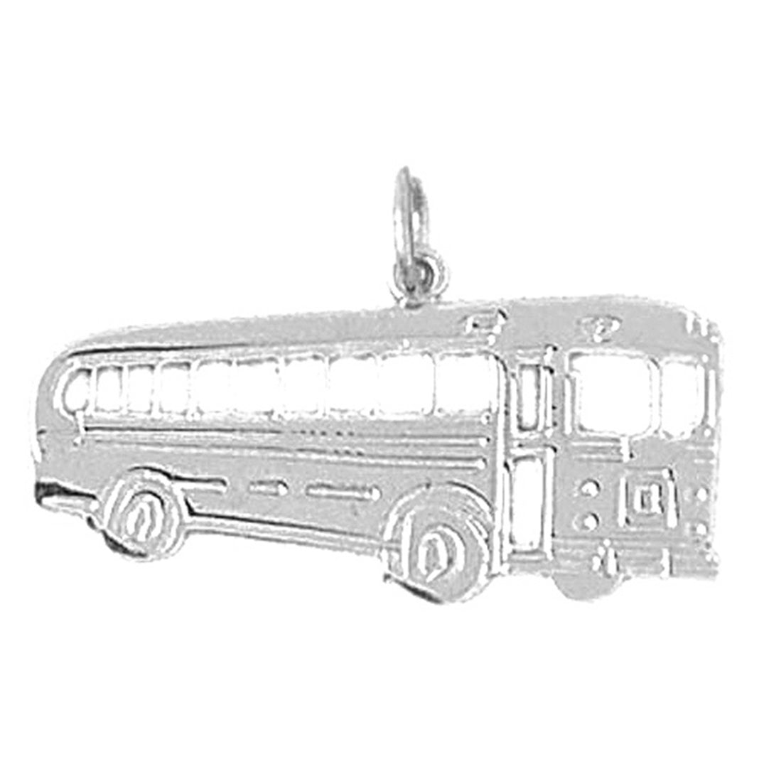 14K or 18K Gold Bus Pendant