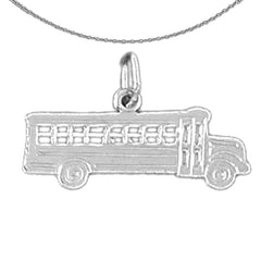 14K or 18K Gold Bus Pendant