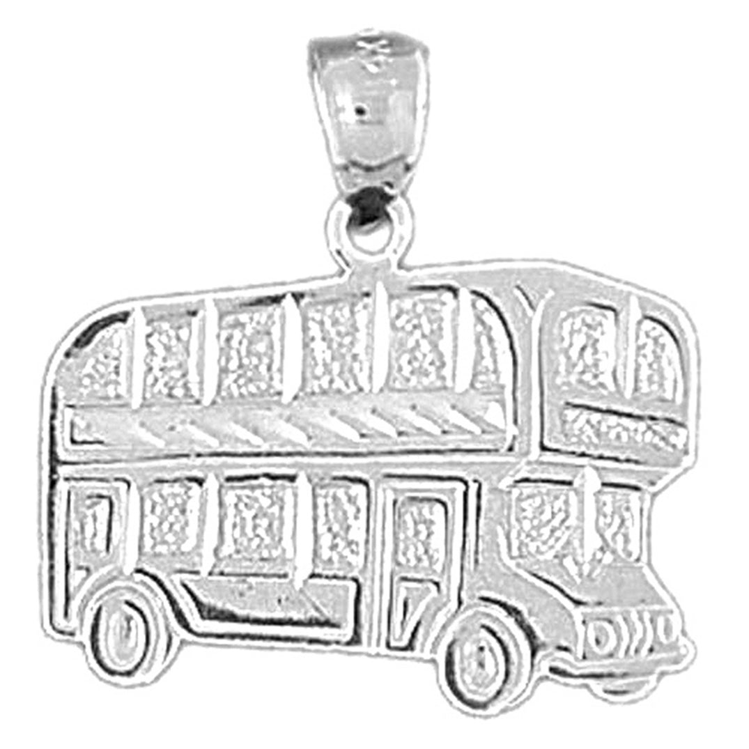 14K or 18K Gold Tour Bus Pendant