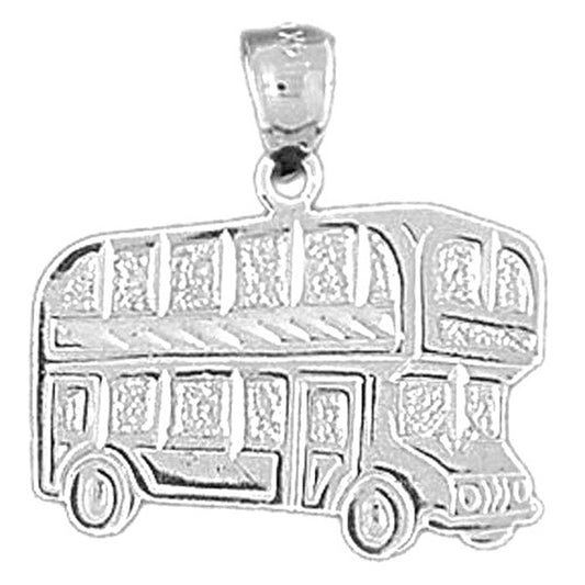 14K or 18K Gold Tour Bus Pendant