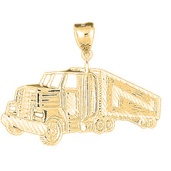 10K, 14K or 18K Gold Truck Pendant