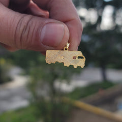 14K or 18K Gold Truck Pendant