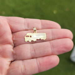 14K or 18K Gold Truck Pendant