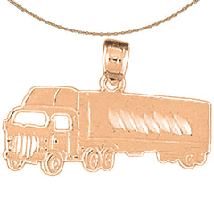 14K or 18K Gold Truck Pendant