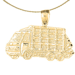 10K, 14K or 18K Gold Dump Truck Pendant