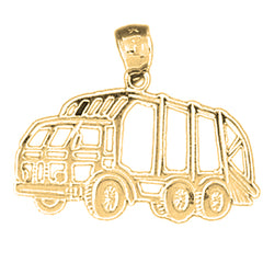 14K or 18K Gold Dump Truck Pendant