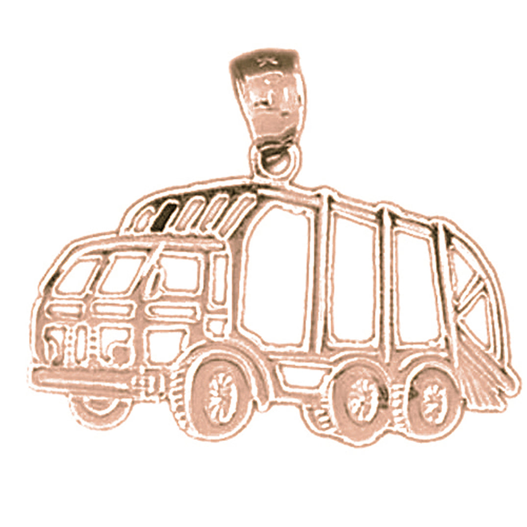 14K or 18K Gold Dump Truck Pendant