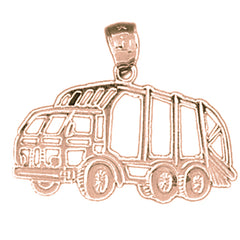 14K or 18K Gold Dump Truck Pendant