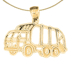 14K or 18K Gold Dump Truck Pendant