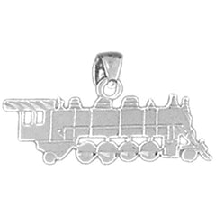 14K or 18K Gold Train Engine Locomotive Pendant