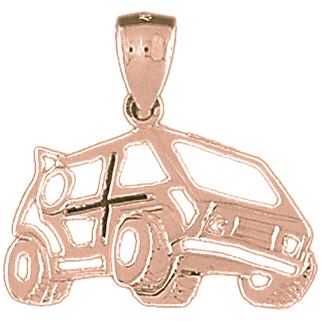 10K, 14K or 18K Gold Off Road Vehicle Pendant