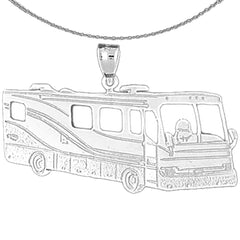 10K, 14K or 18K Gold RV Recreational Vehicle Pendant