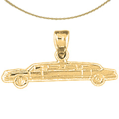 14K or 18K Gold Limo Pendant