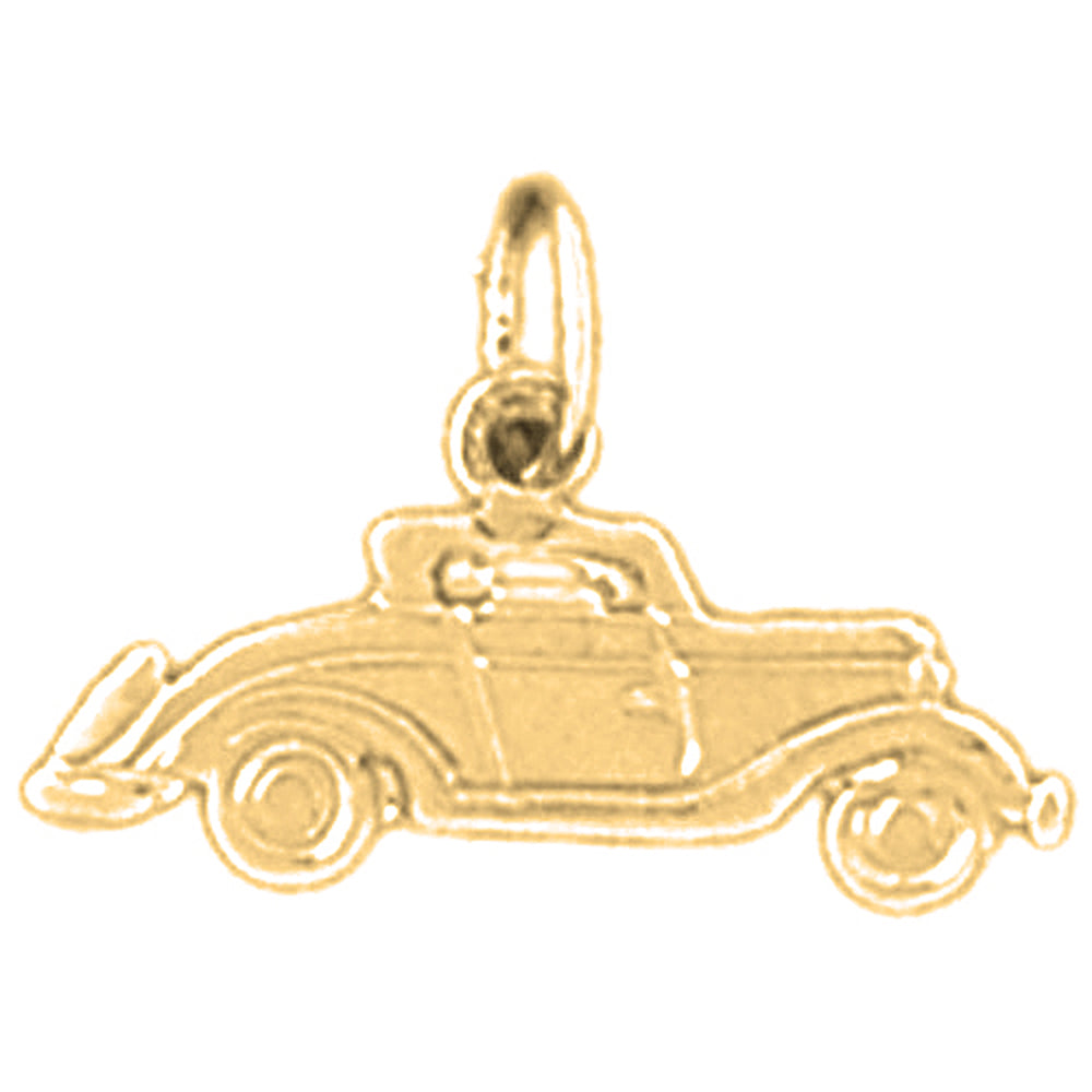 14K or 18K Gold Car Pendant