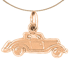 14K or 18K Gold Car Pendant