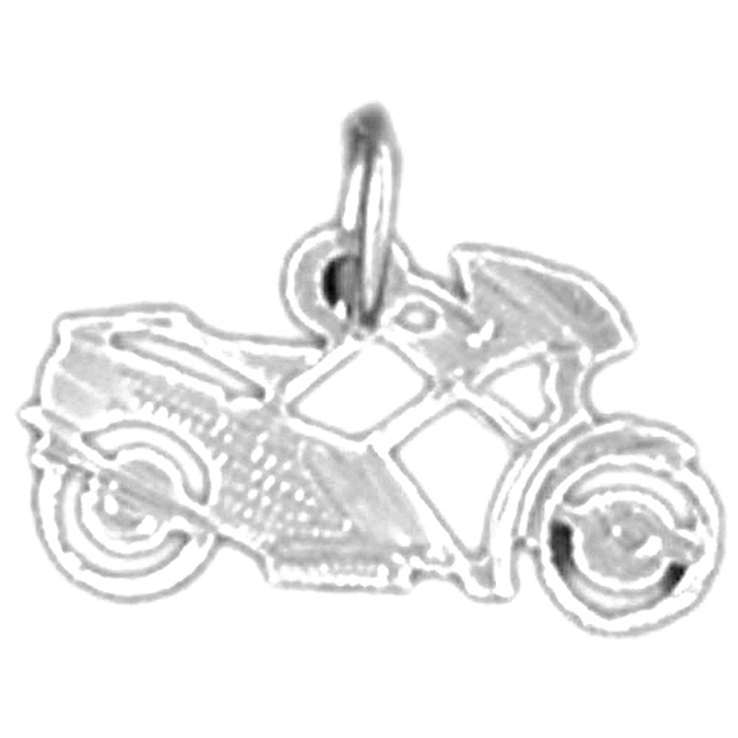 14K or 18K Gold Motorcycle Pendant