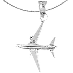 14K or 18K Gold Airplane Pendant