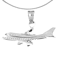 14K or 18K Gold Airplane Pendant