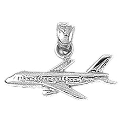 14K or 18K Gold Airplane Pendant