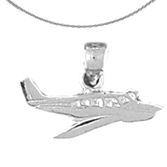 14K or 18K Gold Airplane Pendant