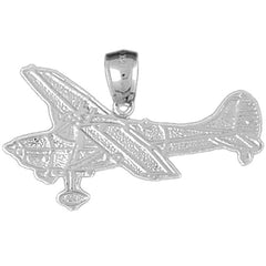 10K, 14K or 18K Gold Airplane Pendant