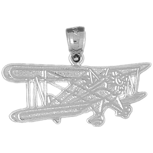 10K, 14K or 18K Gold Airplane Pendant