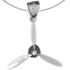 10K, 14K or 18K Gold Propeller Pendant