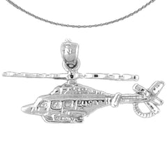 14K or 18K Gold Helicopter Pendant