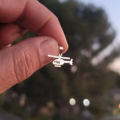 14K or 18K Gold Helicopter Pendant