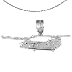 14K or 18K Gold Helicopter Pendant