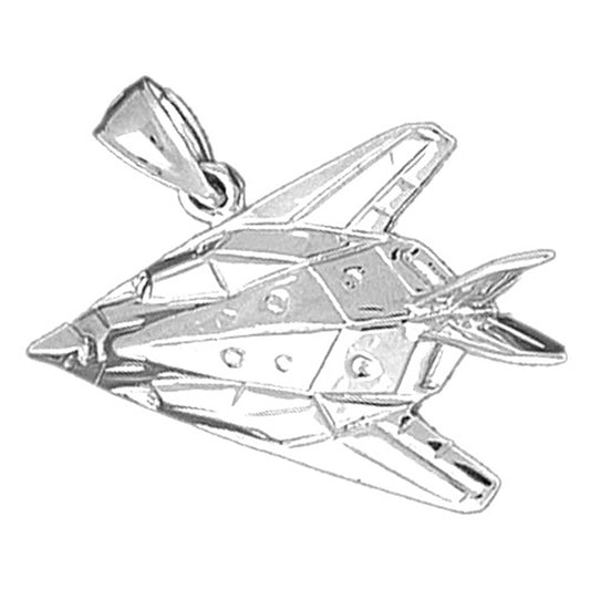 10K, 14K or 18K Gold Airplane Pendant