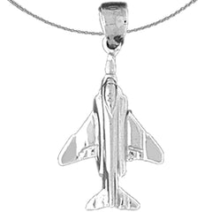 14K or 18K Gold Airplane Pendant