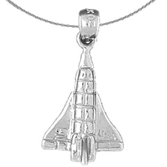 14K or 18K Gold Space Shuttle Pendant