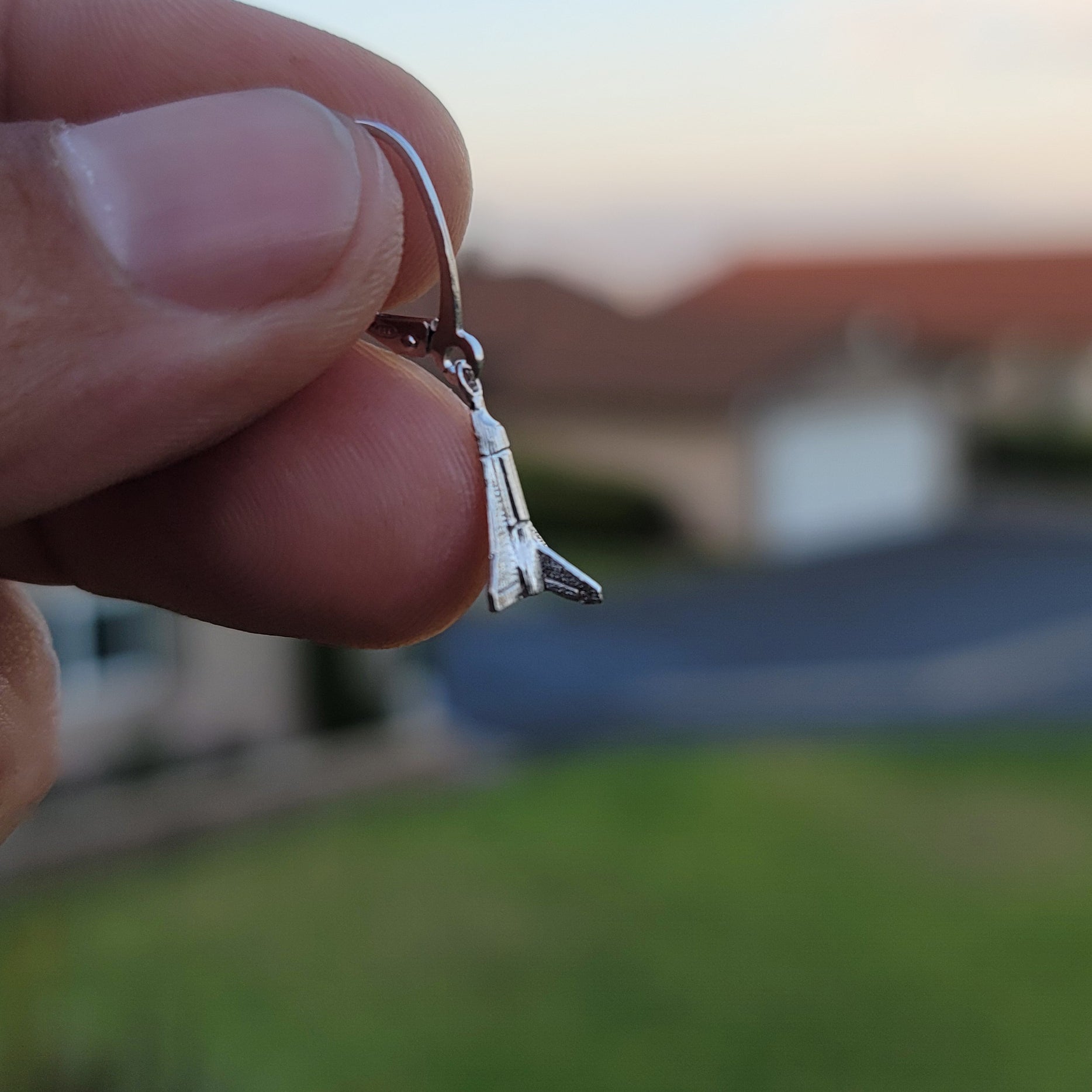 14K or 18K Gold Space Shuttle Pendant