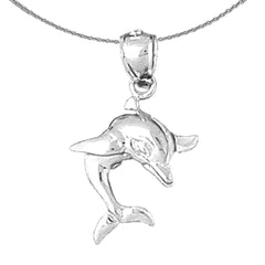 14K or 18K Gold Dolphin Pendant