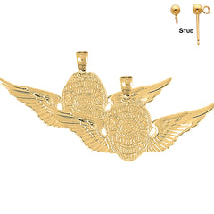 14K or 18K Gold Tucson Police Earrings