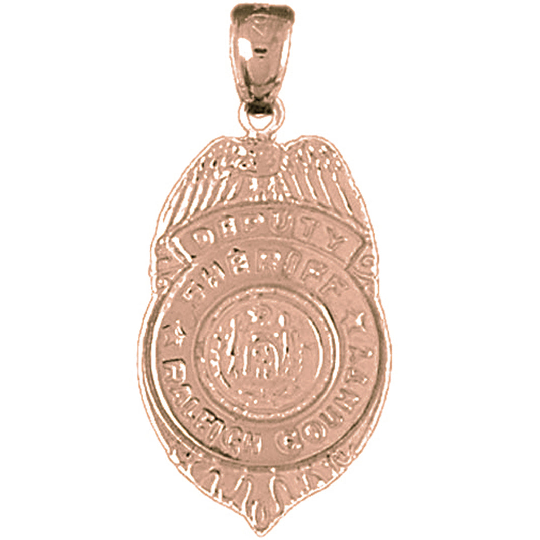 10K, 14K or 18K Gold Raleigh County Pendant