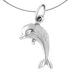 14K or 18K Gold Dolphin Pendant