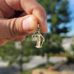 14K or 18K Gold Lady Of Justice Pendant