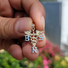 14K or 18K Gold B.S.N. Bachelors Of Science Nursing Pendant