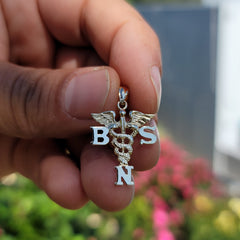 14K or 18K Gold B.S.N. Bachelors Of Science Nursing Pendant