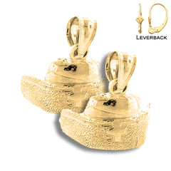 14K or 18K Gold Nurses Hat Earrings