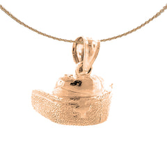 10K, 14K or 18K Gold Nurses Hat Pendant