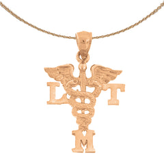 14K or 18K Gold L.T.M. Pendant