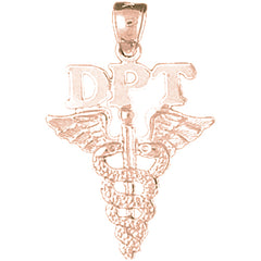 14K or 18K Gold D.P.T. Doctor Of Physical Therapy Pendant