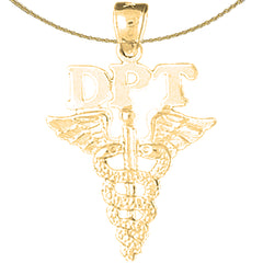 14K or 18K Gold D.P.T. Doctor Of Physical Therapy Pendant
