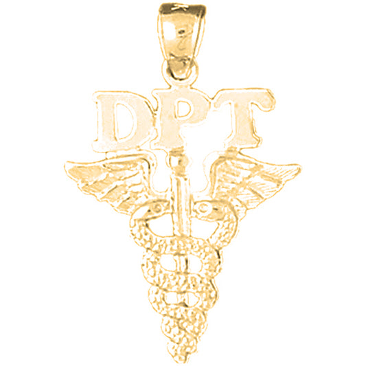 14K or 18K Gold D.P.T. Doctor Of Physical Therapy Pendant